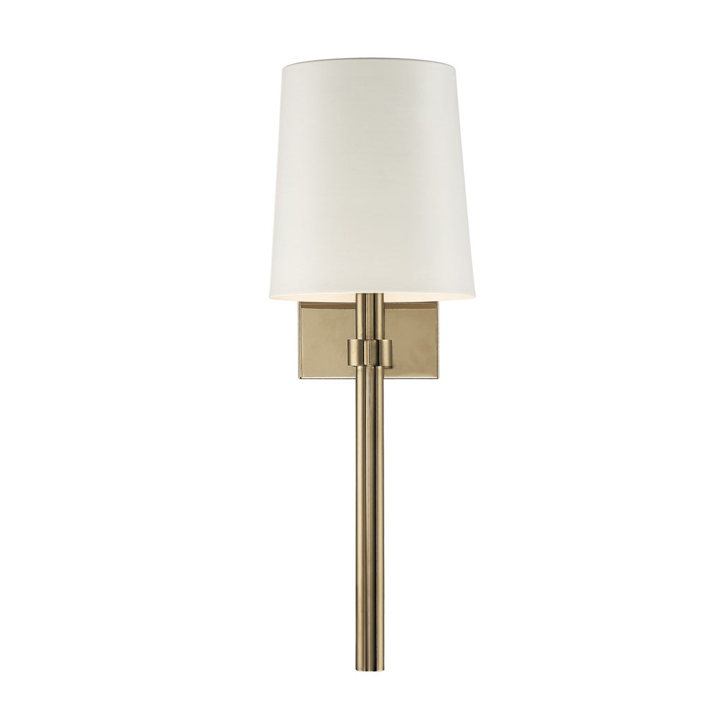 Crystorama Crystorama Bromley 1 Light Polished Nickel Sconce