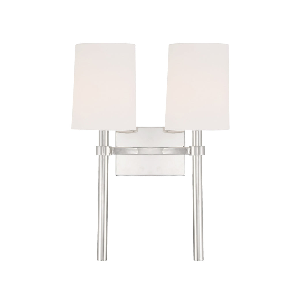 Crystorama Crystorama Bromley 2 Light Black Forged Sconce