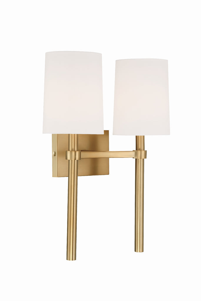 Crystorama Crystorama Bromley 2 Light Polished Nickel Sconce