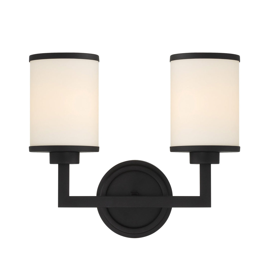 Crystorama Crystorama Bryant 2 Light Black Forged Sconce