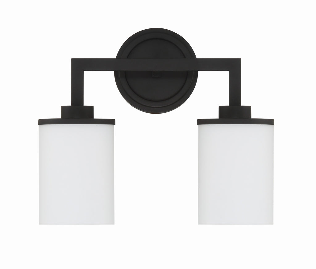 Crystorama Crystorama Bryant 2 Light Black Forged Sconce