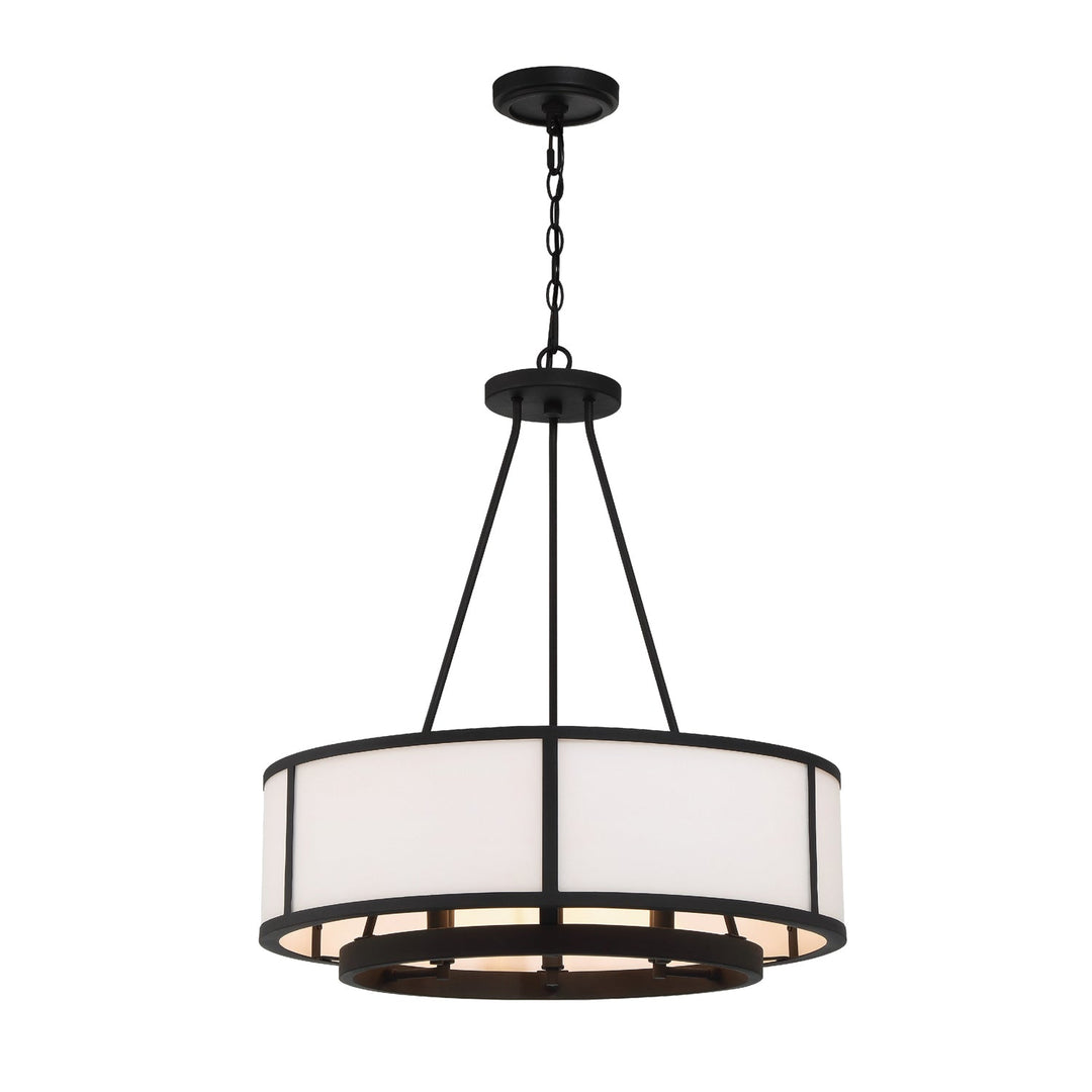Crystorama Crystorama Bryant 6 Light Black Forged Chandelier