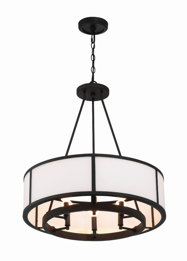 Crystorama Crystorama Bryant 6 Light Black Forged Chandelier