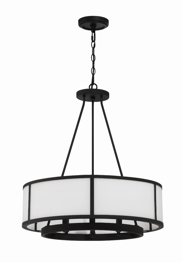 Crystorama Crystorama Bryant 6 Light Black Forged Chandelier