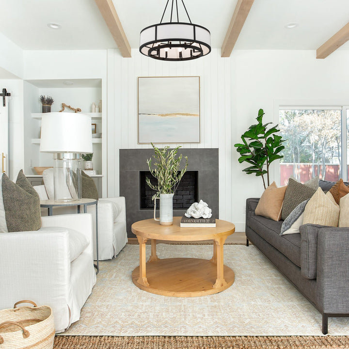 Crystorama Crystorama Bryant 8 Light Black Forged Chandelier