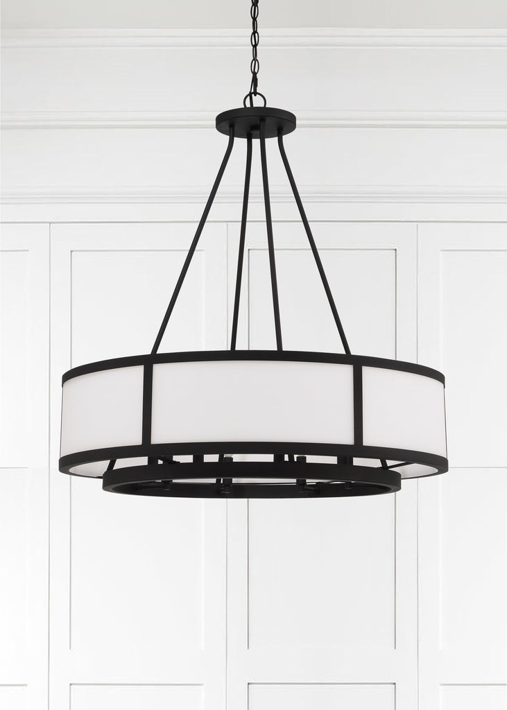 Crystorama Crystorama Bryant 8 Light Black Forged Chandelier