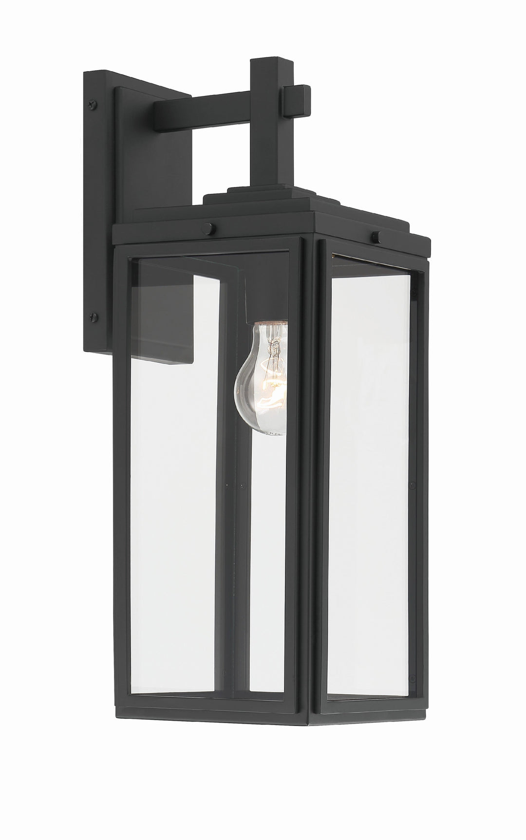 Crystorama Crystorama Byron 1 Light Matte Black Outdoor Sconce