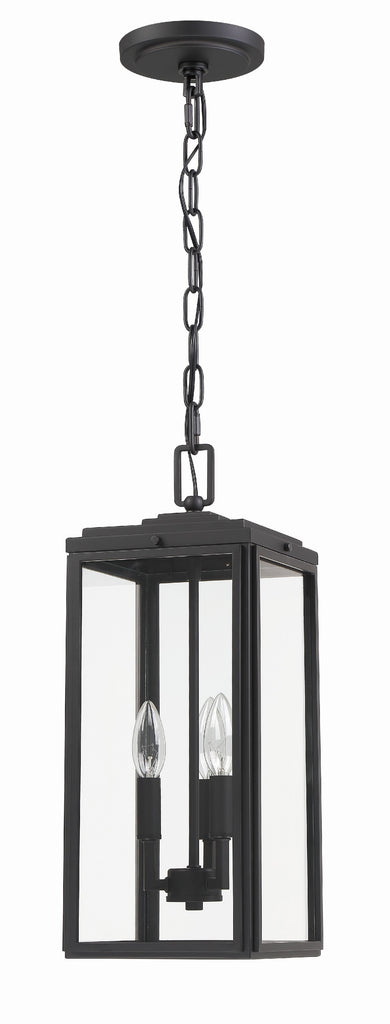 Crystorama Crystorama Byron 3 Light Matte Black Outdoor Pendant