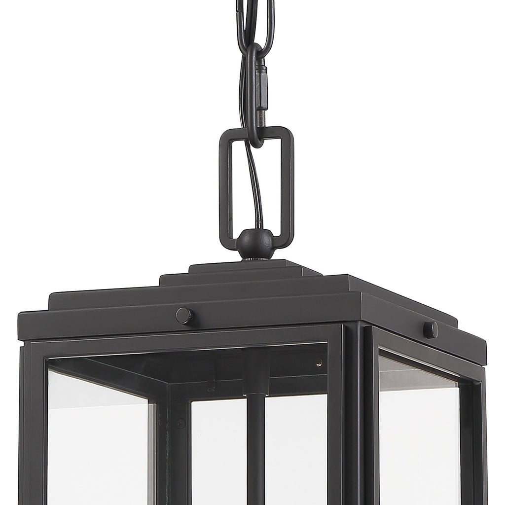Crystorama Crystorama Byron 3 Light Matte Black Outdoor Pendant