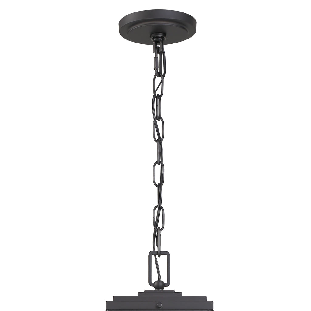 Crystorama Crystorama Byron 3 Light Matte Black Outdoor Pendant