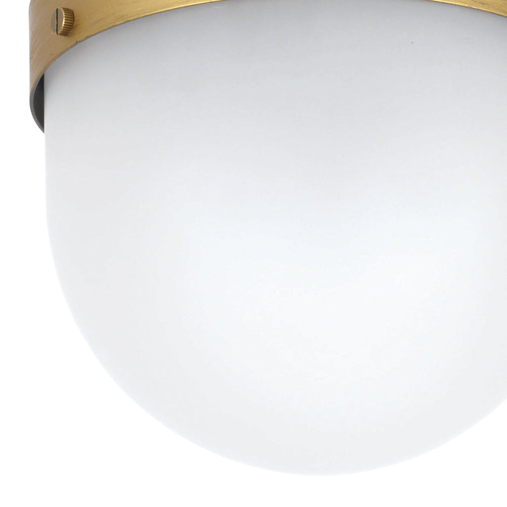 Crystorama Crystorama Brian Patrick Flynn Capsule 1 Light Matte Black + Textured Gold Outdoor Semi Flush Mount