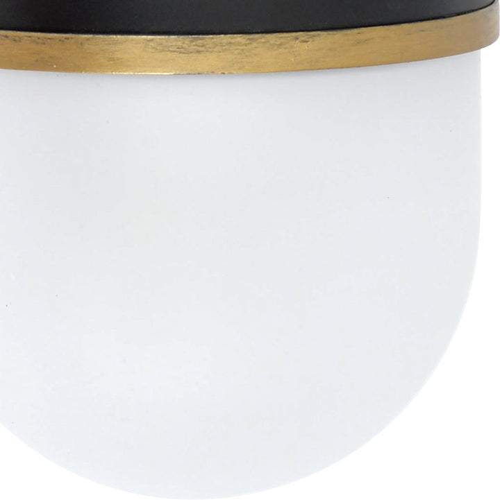 Crystorama Crystorama Brian Patrick Flynn Capsule 1 Light Matte Black + Textured Gold Outdoor Sconce
