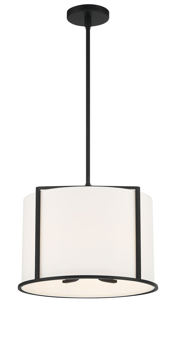 Crystorama Crystorama Carlyn 4 Light Black Mini Chandelier