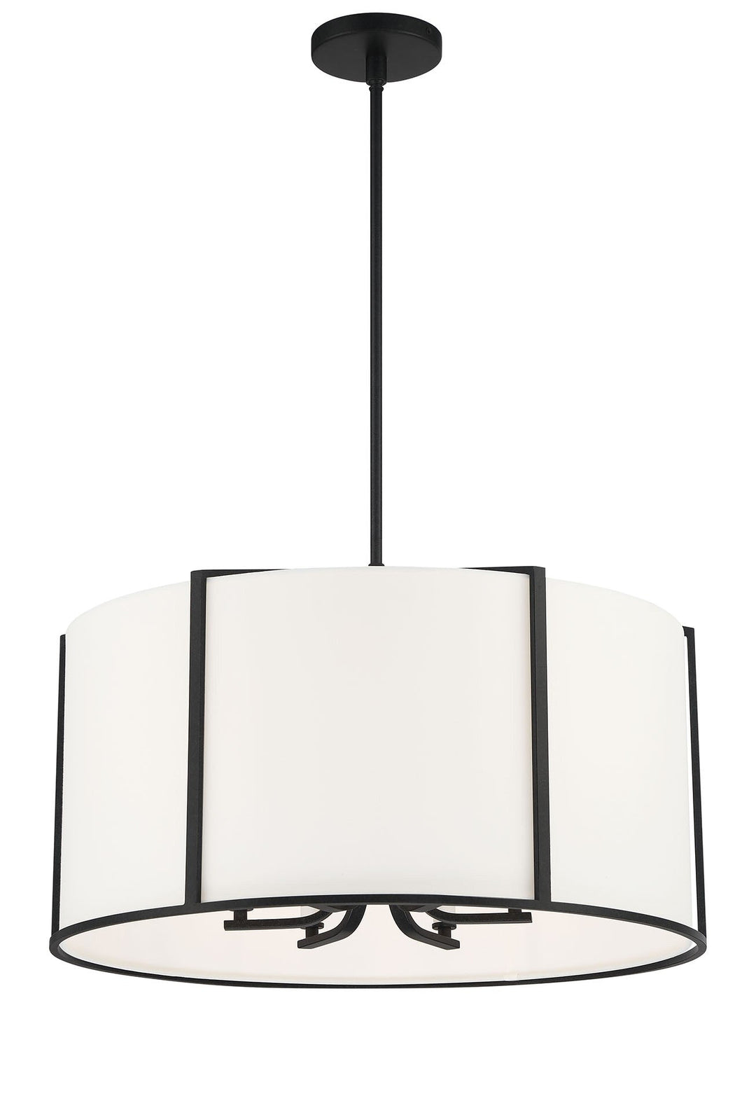 Crystorama Crystorama Carlyn 6 Light Black Chandelier