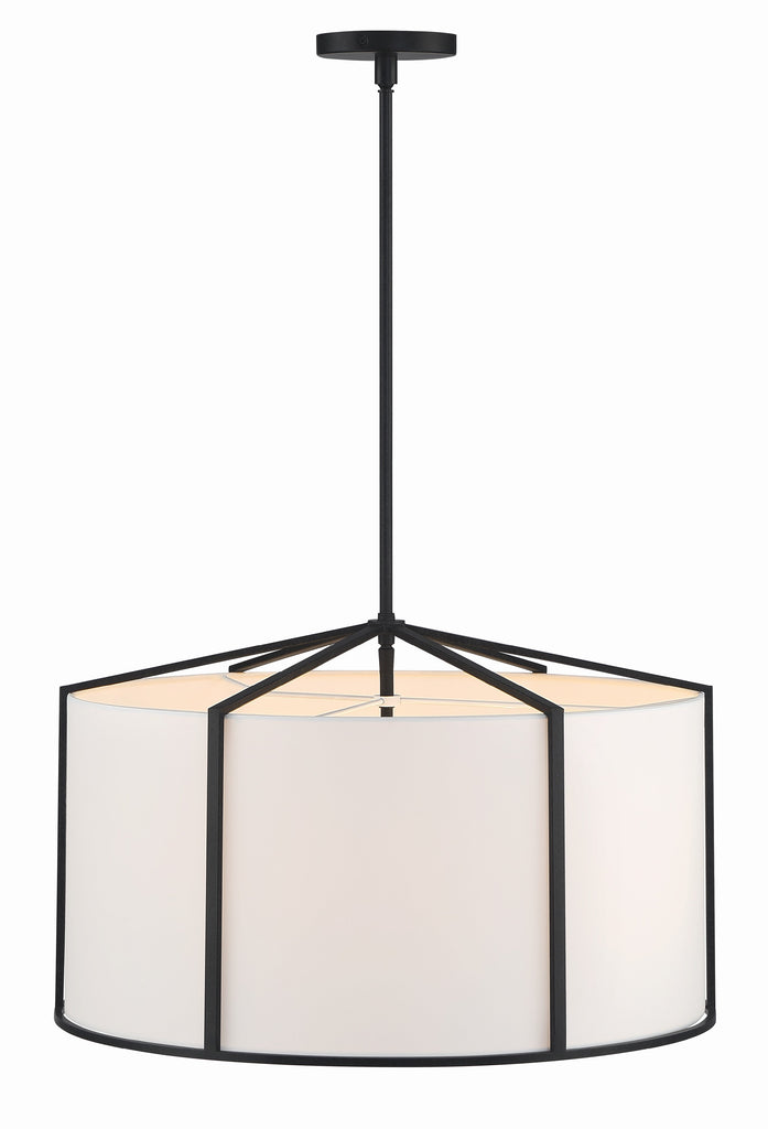 Crystorama Crystorama Carlyn 6 Light Black Chandelier