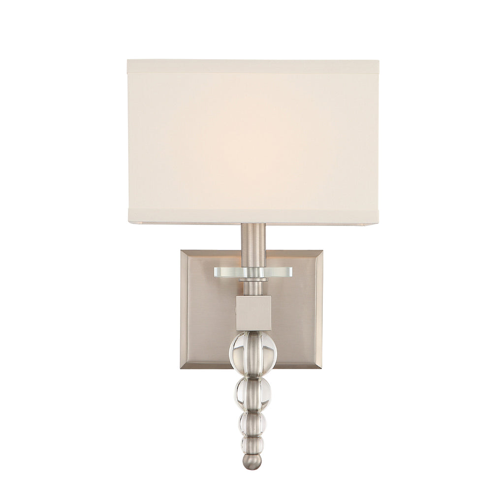 Crystorama Crystorama Clover 1 Light Aged Brass Sconce