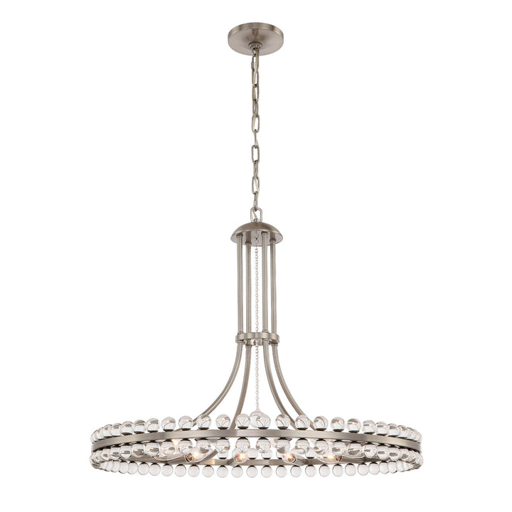 Crystorama Crystorama Clover 12 Light Aged Brass Chandelier