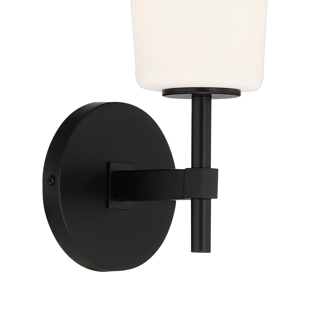Crystorama Crystorama Colton 1 Light Black Bathroom Vanity