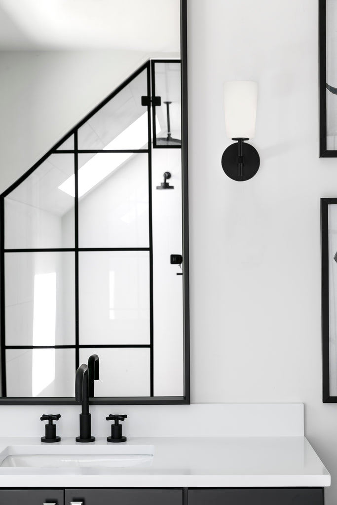 Crystorama Crystorama Colton 1 Light Black Bathroom Vanity