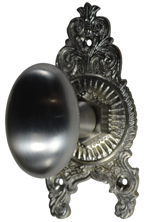 COPPER MOUNTAIN HARDWARE Solid Brass Egg Ornate Victorian Door Knob Set in Several Finishes