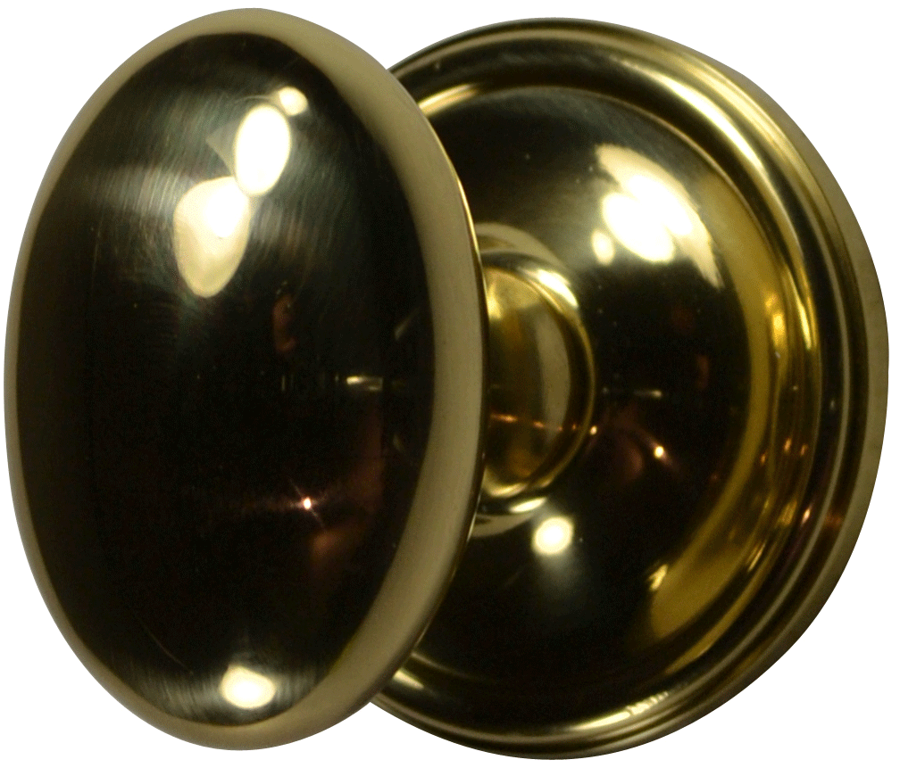 COPPER MOUNTAIN HARDWARE Solid Brass Egg Door Knob Set in Several Finishes