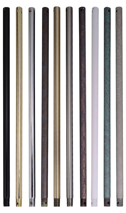 ##Antique Hardware## 36" Downrod in Gloss Black