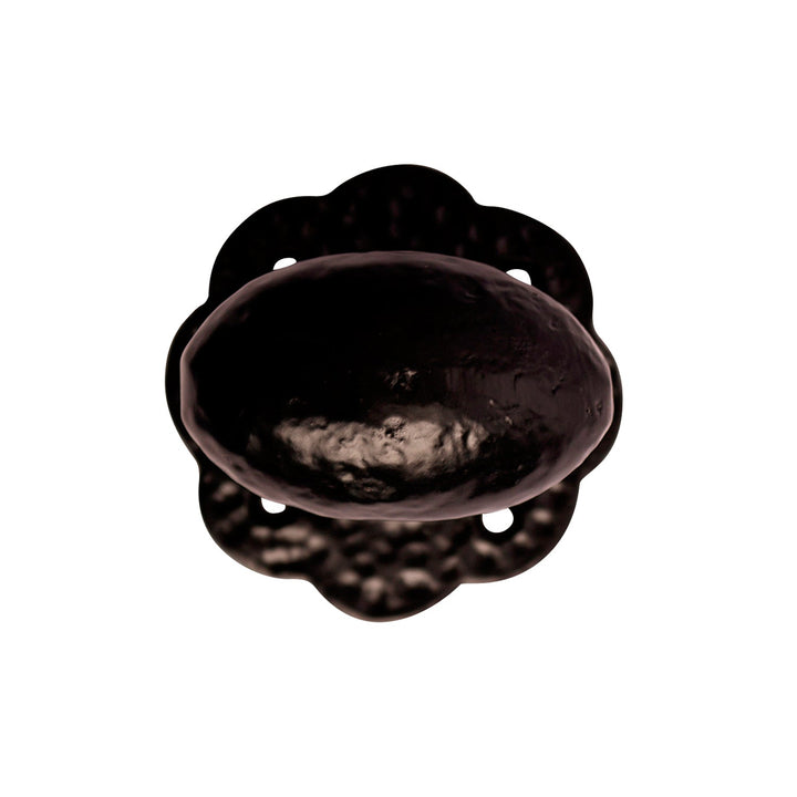 COPPER MOUNTAIN HARDWARE Solid Iron Scalloped Cabinet & Furniture Knob