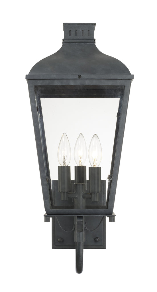 Crystorama Crystorama Dumont 3 Light Graphite Outdoor Sconce