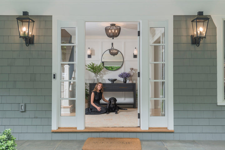 Crystorama Crystorama Dumont 3 Light Graphite Outdoor Sconce