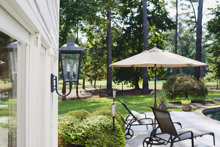 Crystorama Crystorama Dumont 3 Light Graphite Outdoor Sconce