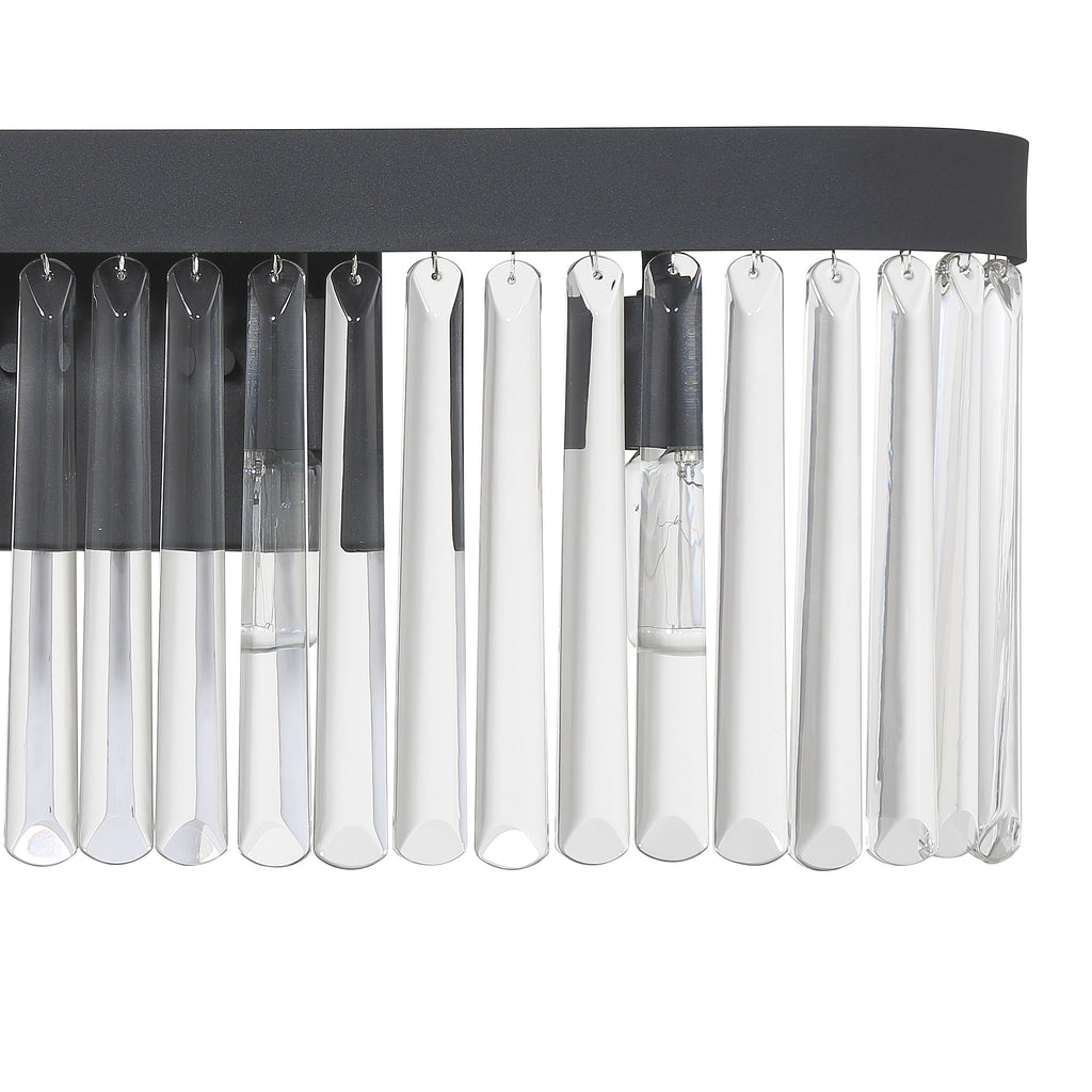 Crystorama Crystorama Emory 4 Light Black Forged Bathroom Vanity