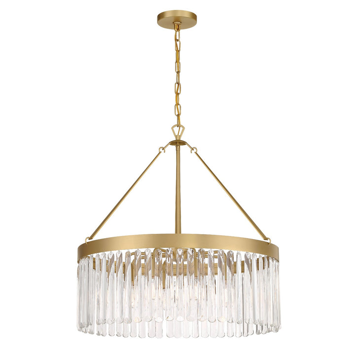 Crystorama Crystorama Emory 8 Light Modern Gold Chandelier