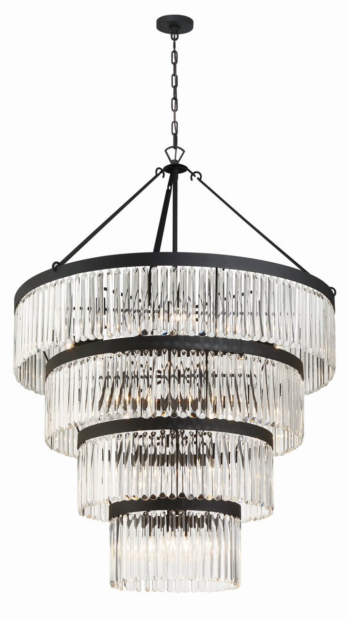 Crystorama Crystorama Emory 22 Light Black Forged Chandelier