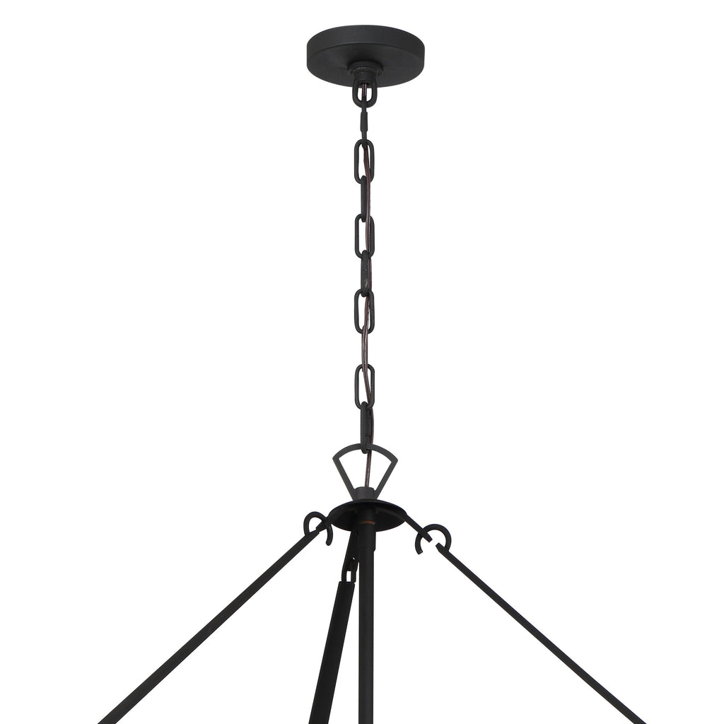 Crystorama Crystorama Emory 22 Light Black Forged Chandelier