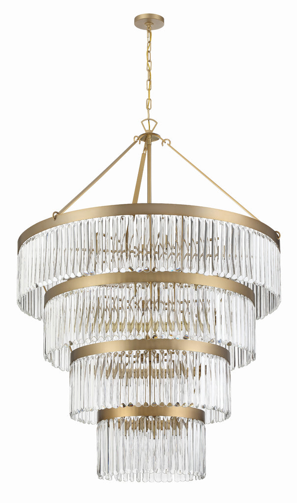 Crystorama Crystorama Emory 22 Light Modern Gold Chandelier