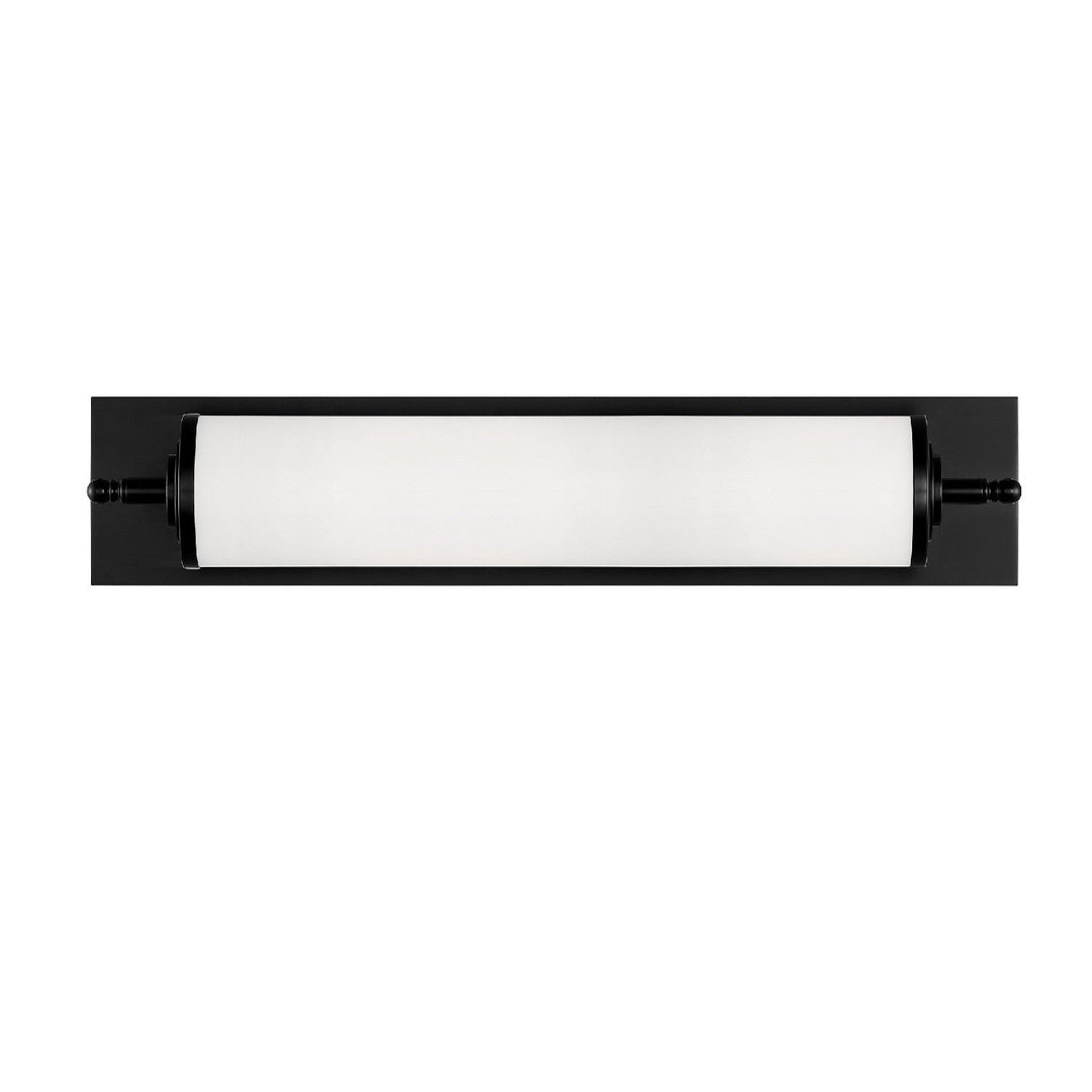 Foster 1 Light Matte Black Bathroom Vanity Crystorama