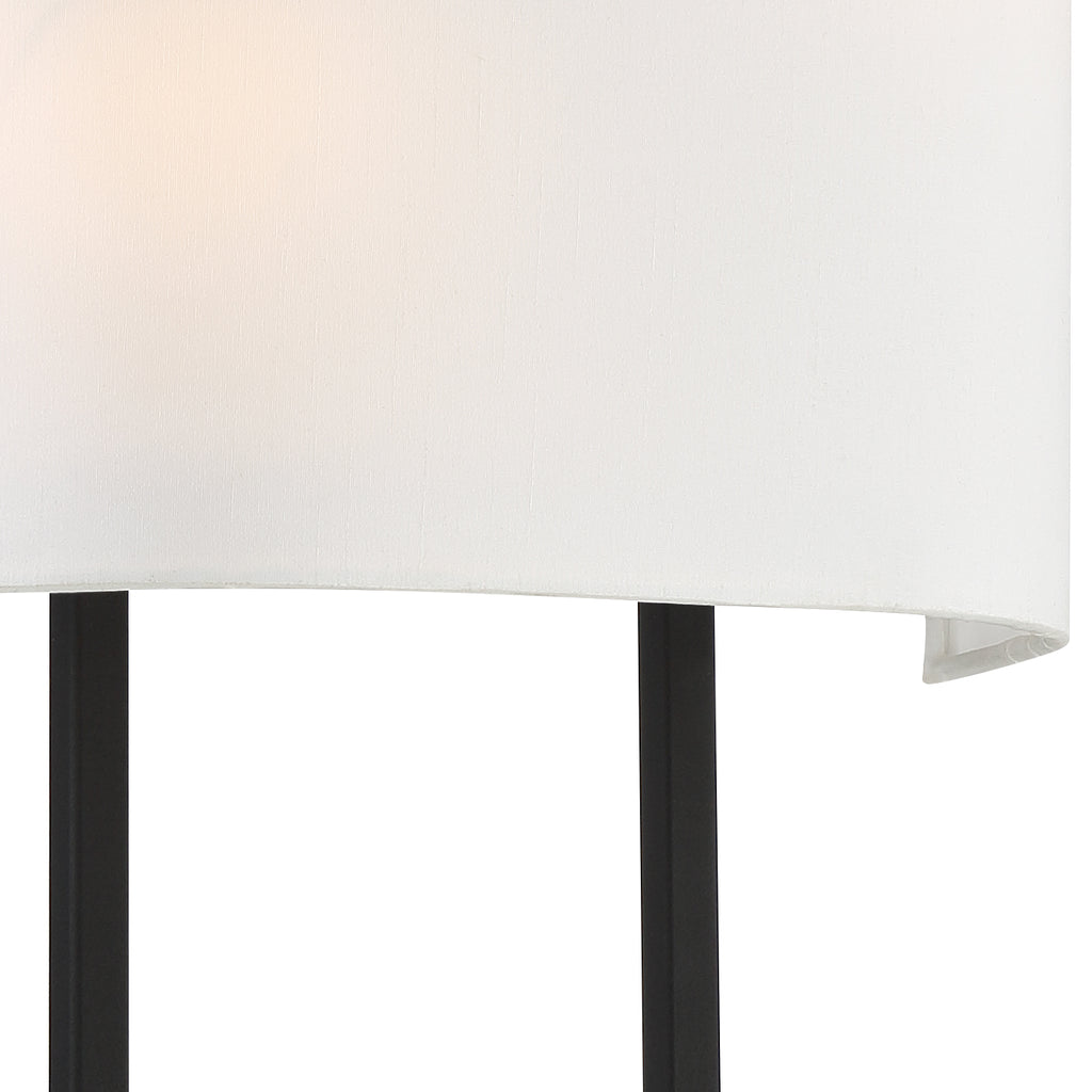 Crystorama Crystorama Fremont 2 Light Black Forged Sconce