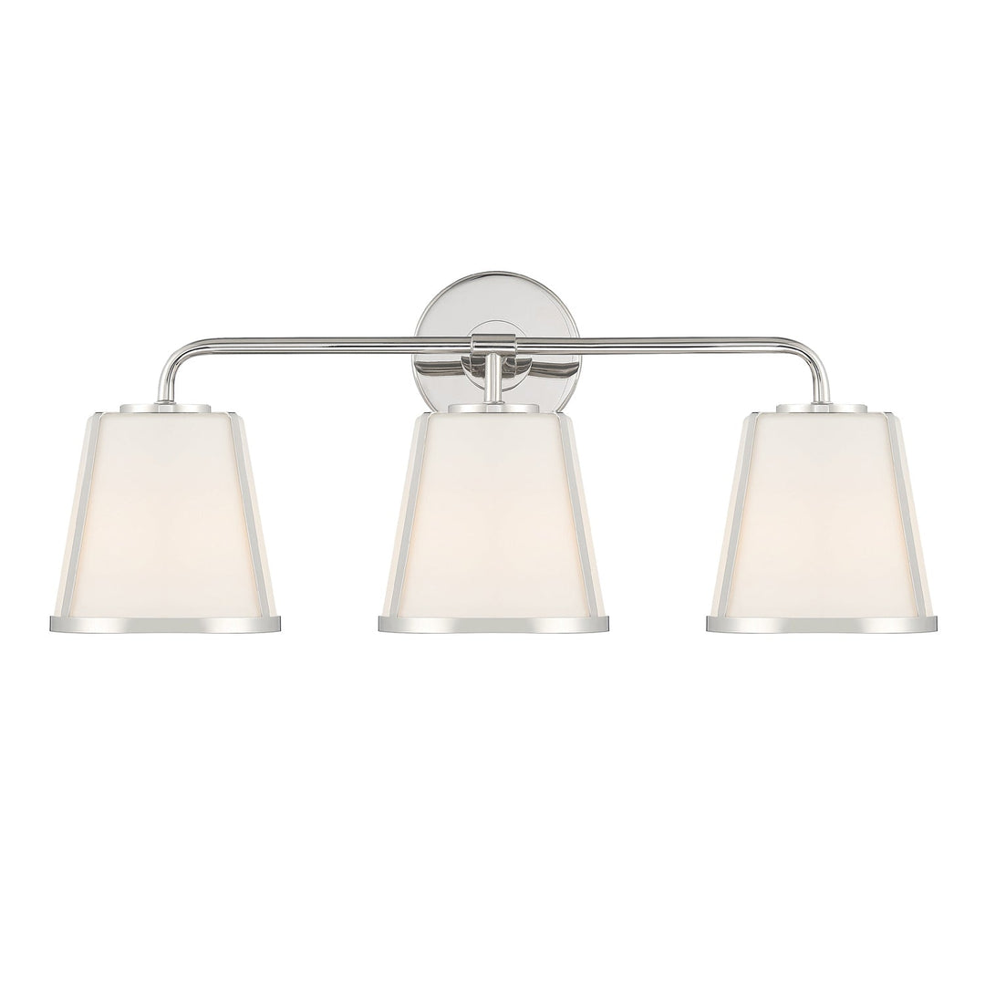 Crystorama Crystorama Fulton 3 Light Polished Nickel Bathroom Vanity