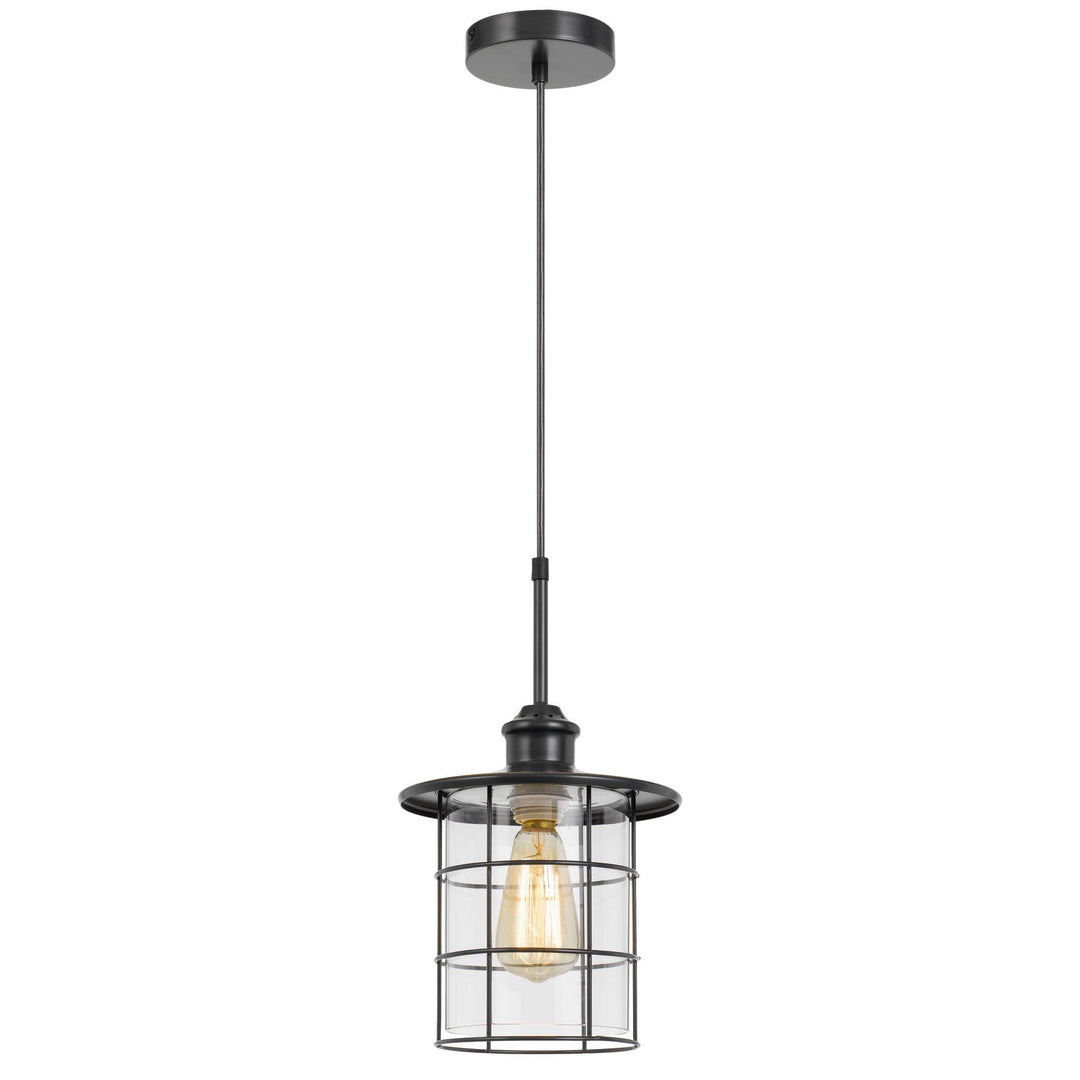 60W SILVERTON METAL/GLASS PENDANT FIXTURE (EDISON BULBS INCLUDED) Pendant Cal Lighting
