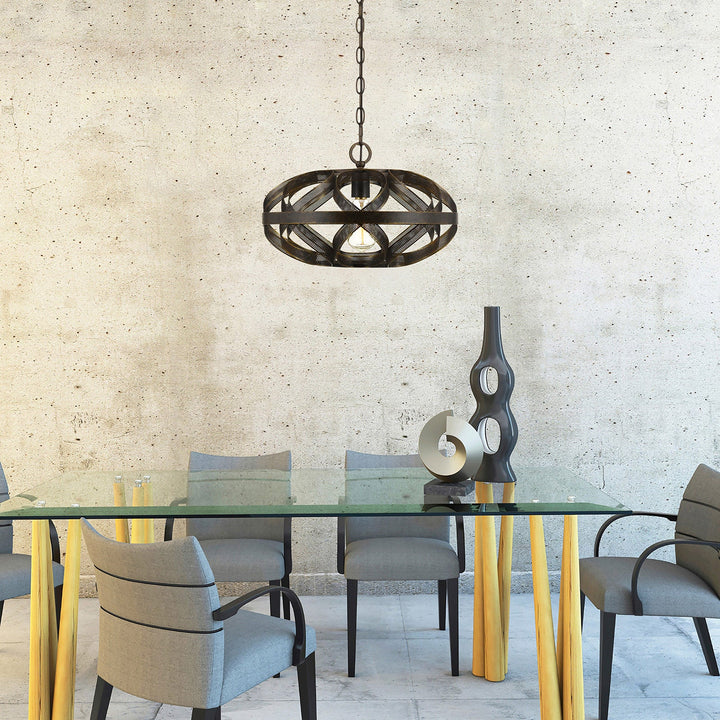 60W ALMA METAL MESH PENDANT FIXTURE (EDISON BULB NOT INCLUDED) Cal Lighting