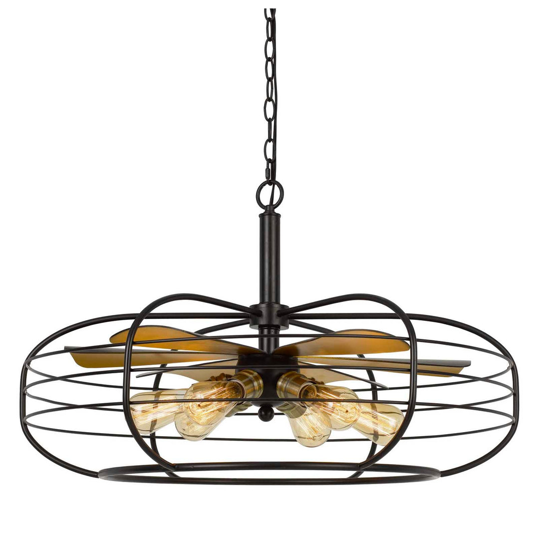 MARGO 60W X 6 METAL CHANDELIER (EDISON BULBS NOT INCLUDED) Cal Lighting