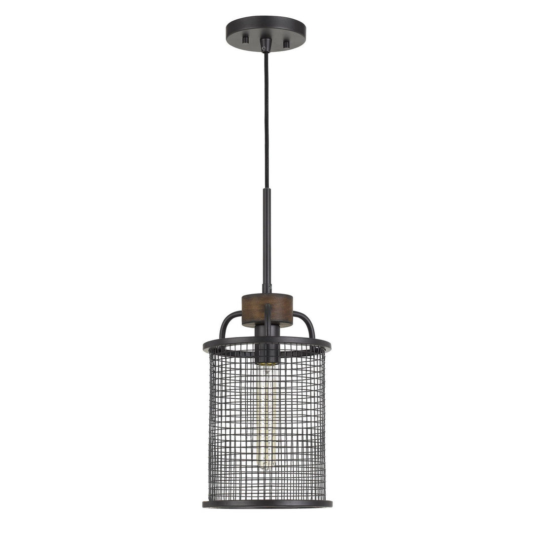 ABERDEEN MESH METAL/WOOD PENDANT LIGHT (EDISON BULB NOT INCLUDED) Cal Lighting