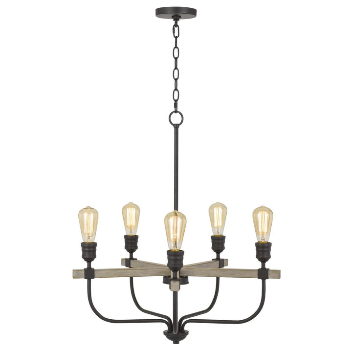 60W X 5 SION METAL CHANDELIER Cal Lighting