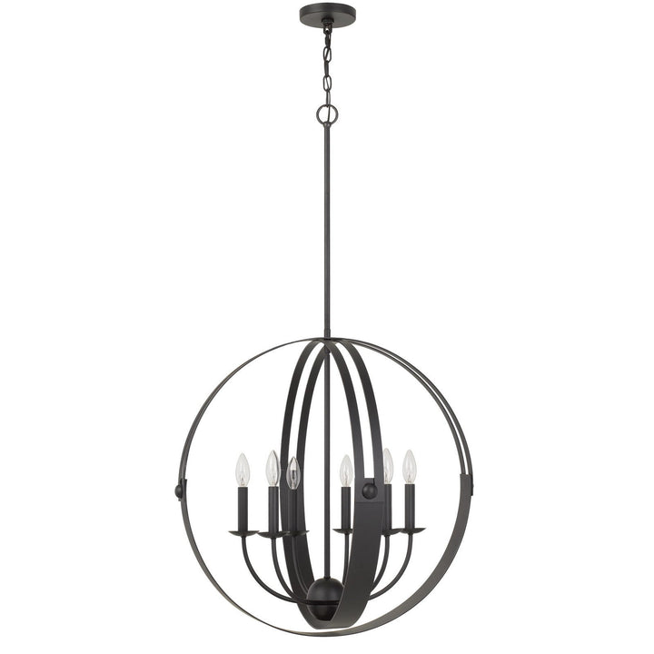 60W X 6 VALAIS METAL CHANDELIER Cal Lighting