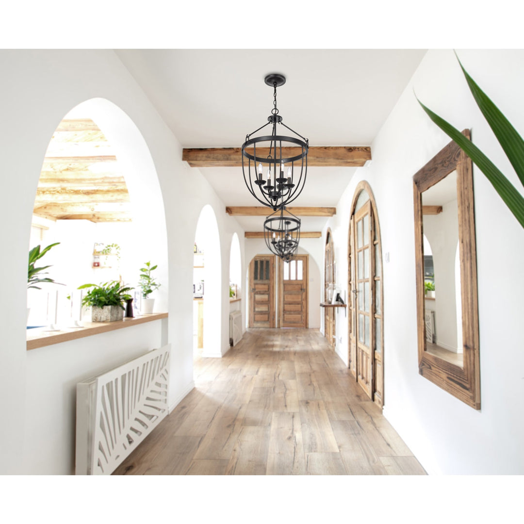 60W X 4 GRAFTON METAL CHANDELIER Cal Lighting