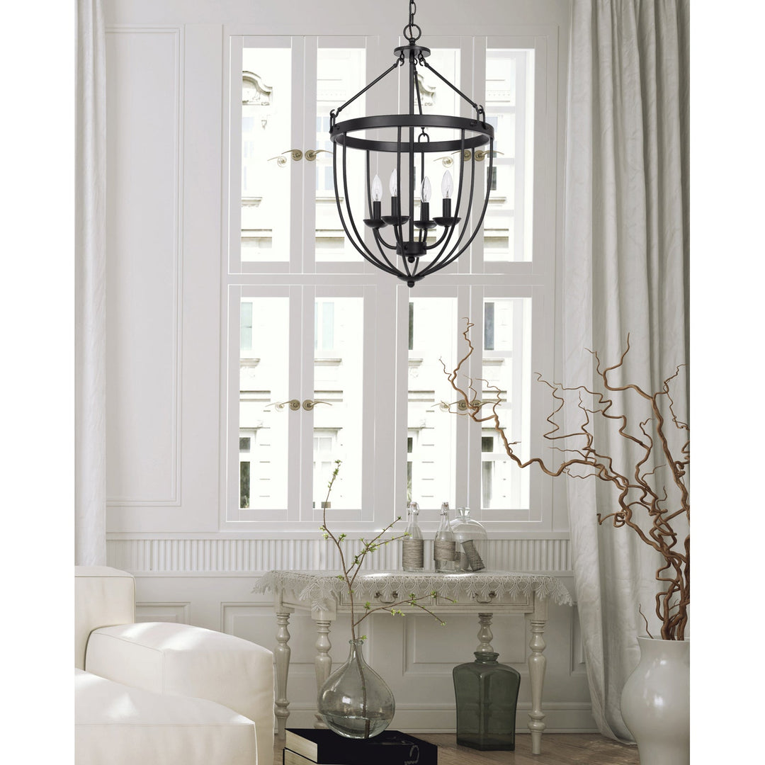 60W X 4 GRAFTON METAL CHANDELIER Cal Lighting