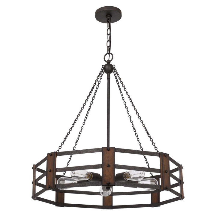 60W X 5 PROVO METAL CHANDELIER Cal Lighting