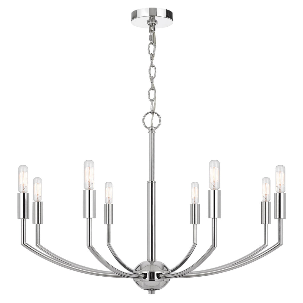 MAXTON 60W X 8 METAL CHANDELIER Cal Lighting
