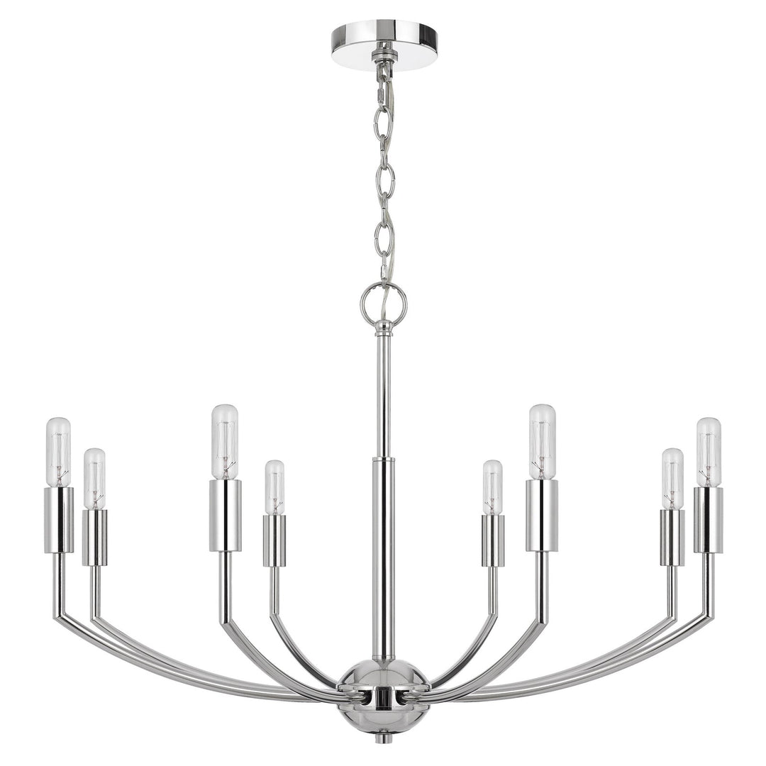 MAXTON 60W X 8 METAL CHANDELIER Cal Lighting
