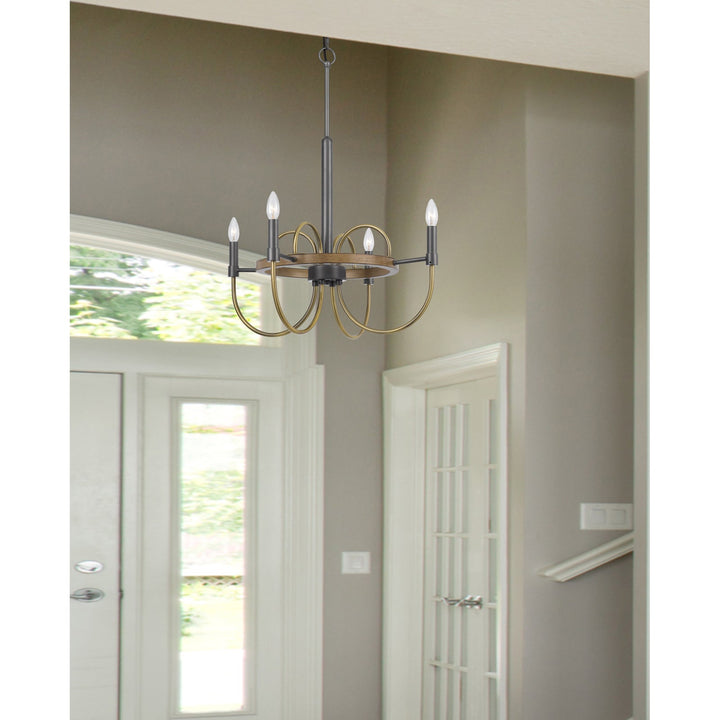 SEAGROVE 60W X 4 METAL CHANDELIER Cal Lighting